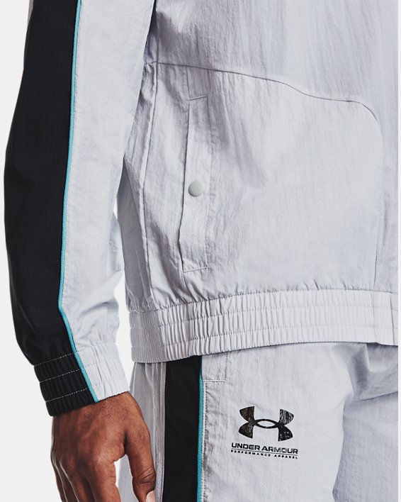 Men's UA Woven Track Jacket, Gray, pdpMainDesktop image number 4